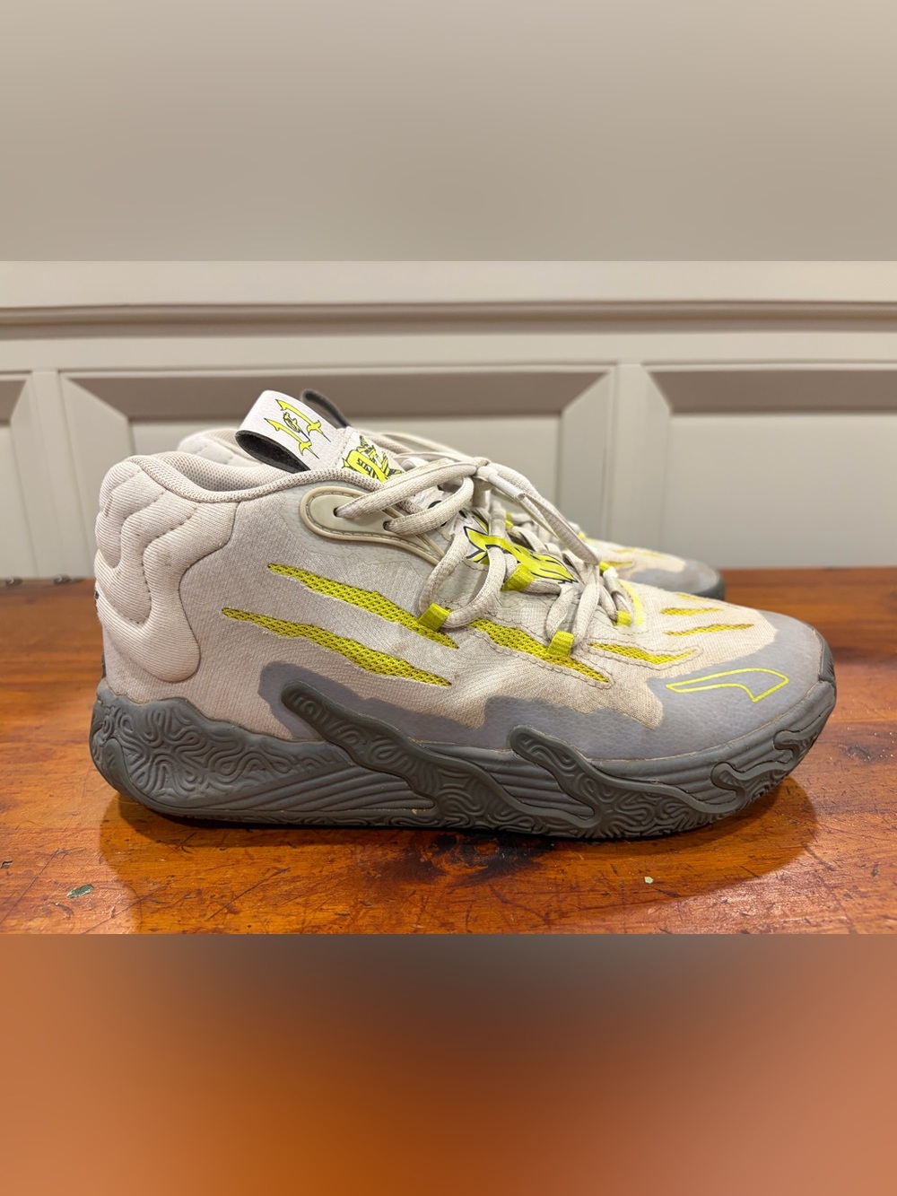 PUMA LaMelo Ball MB.03 Chino Hills Grey And Green Basketball Shoes Men